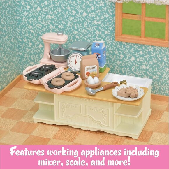 Calico Critters Kitchen Island Toy Dollhouse Furniture and Accessories Small New - Picture 4 of 8